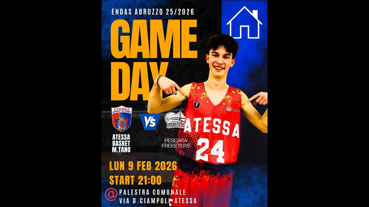 LIVE - Atessa Basket M_Tano VS Pescara Freketers  @ Palestra comunale D.Ciampoli Atessa