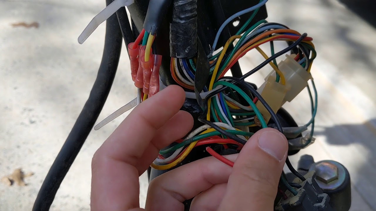 50cc Scooter Ignition Switch Wiring How To [Lost Key]