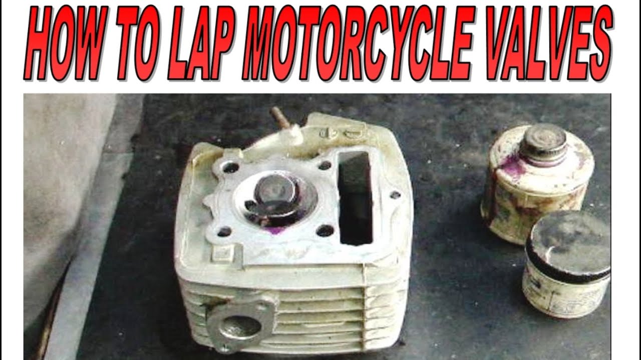 How to lap motorcycle valves.