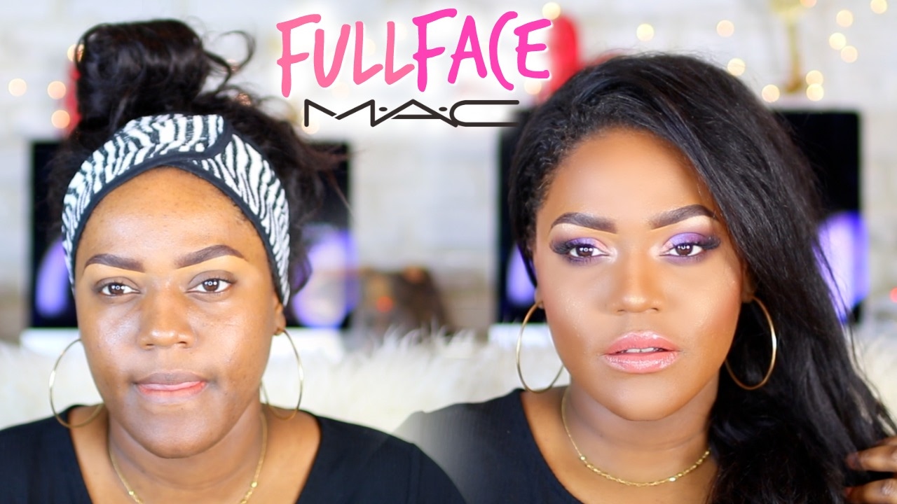 M.A.C MAKEUP TUTORIAL ON BLACK WOMEN | ONE BRAND TUTORIAL on Dark Brown Skin | WOC