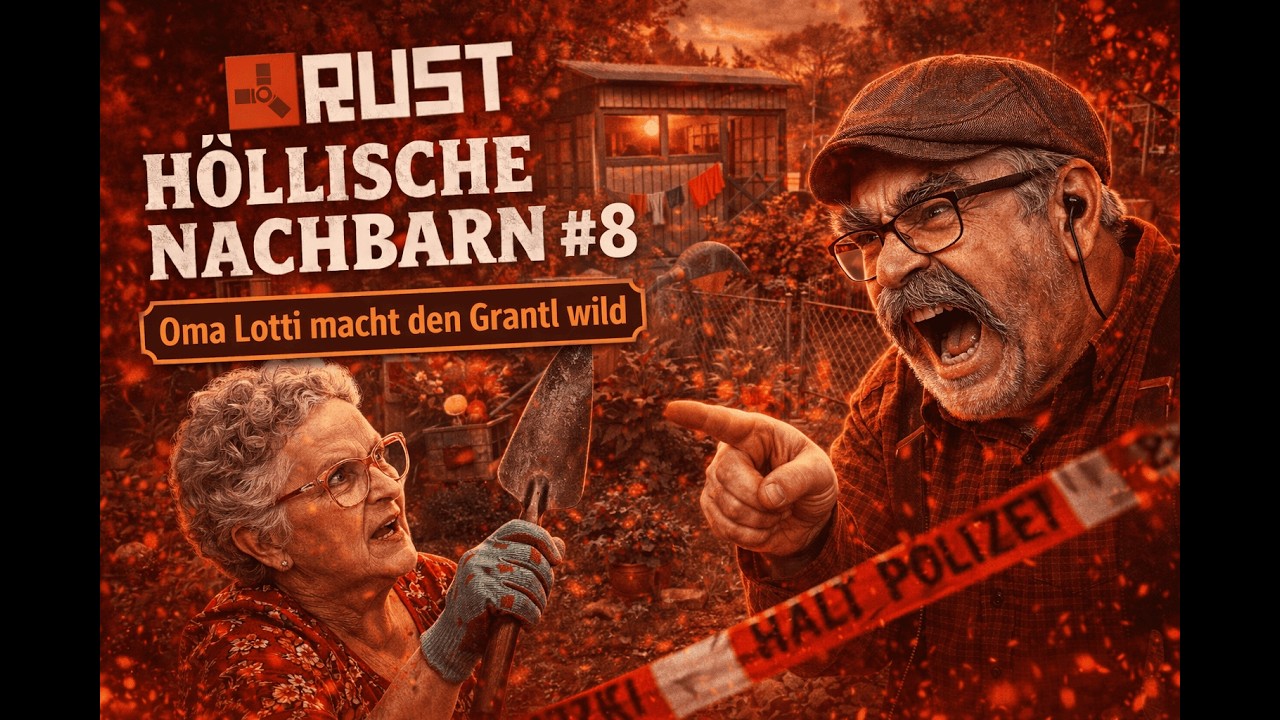 Höllische Nachbarn #8: Oma Lotti macht den Grantl wild - Rust-RP - Stream vom 17.02.26