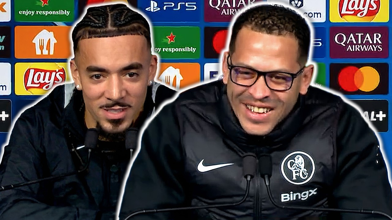 Liam Rosenior and Malo Gusto pre-match press conference | PSG v Chelsea | Champions League