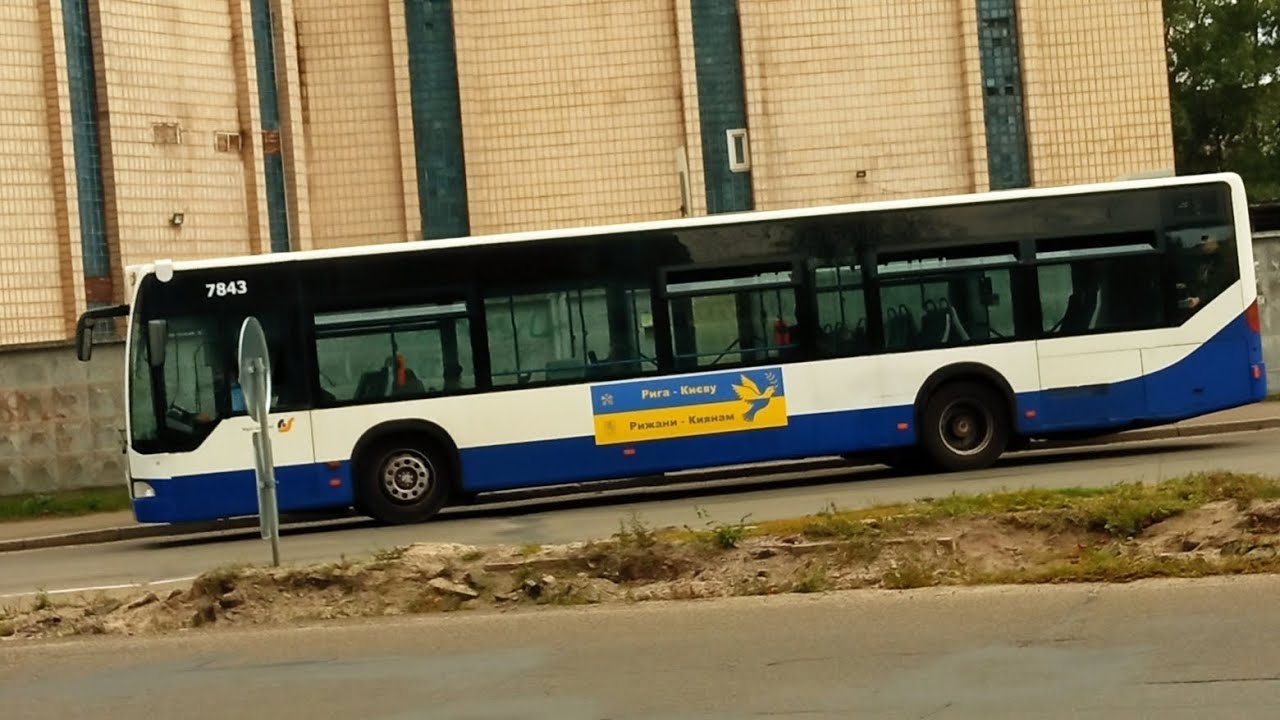 Киевский автобус Mercedes-Benz Citaro Борт.номер: 7843Маршрут номер 44 запись полного маршрута.