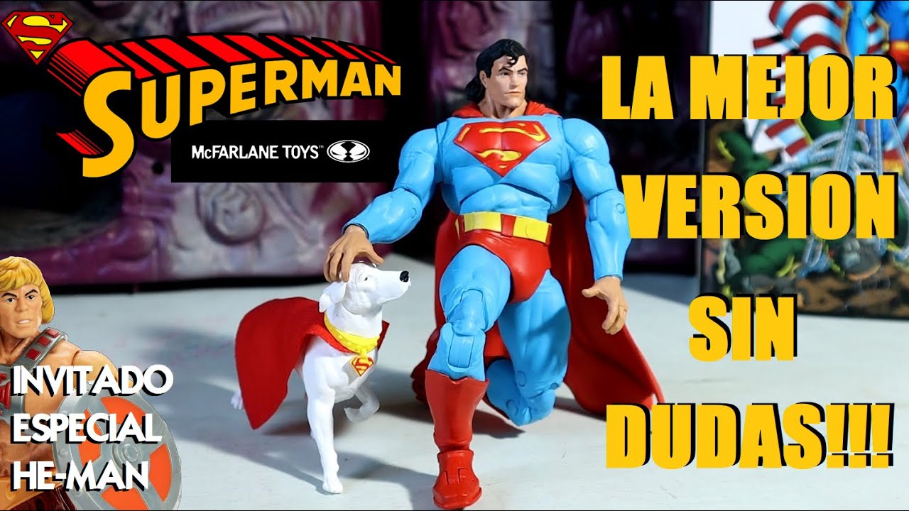 Superman & Krypto Super Figura DC Multiverse McFarlane Collector Edition vs. He-man