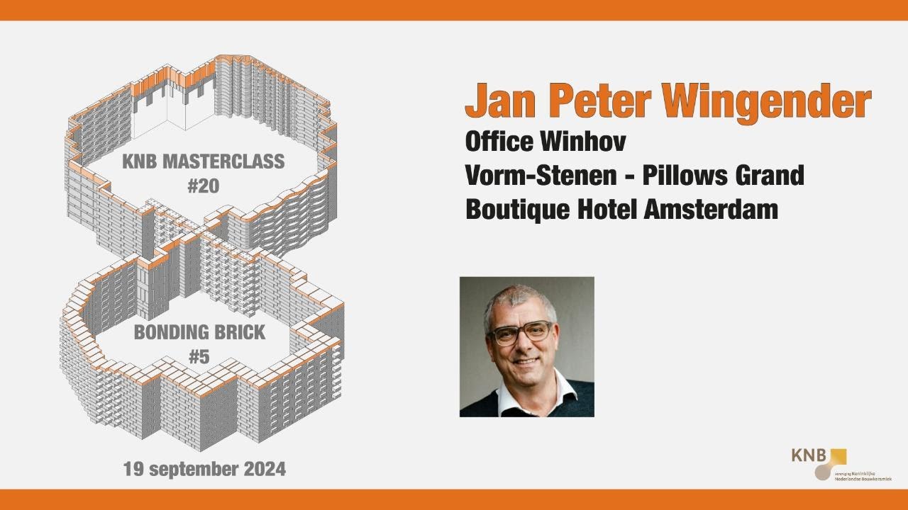 MasterClass Baksteen: Jan Peter Wingender, Office Winhov - Vorm-Stenen Pillows Grand Boutique Hotel