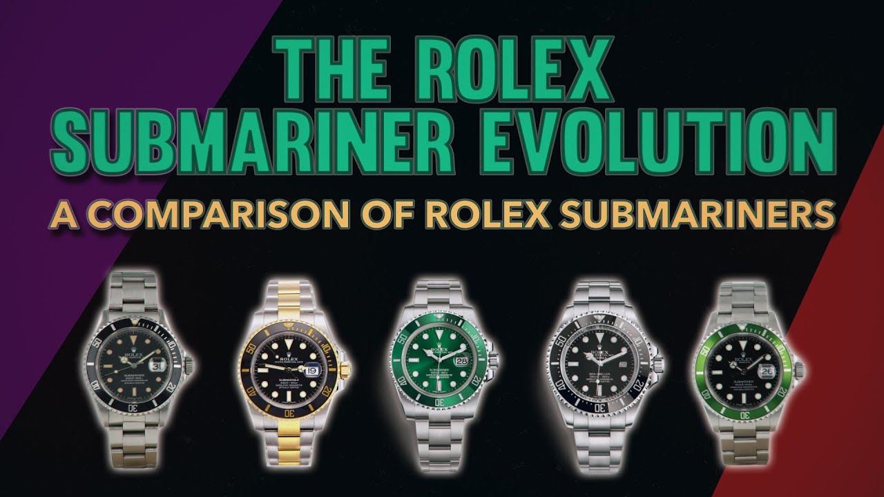 The Rolex Submariner evolution: A comparison of Rolex Submariners