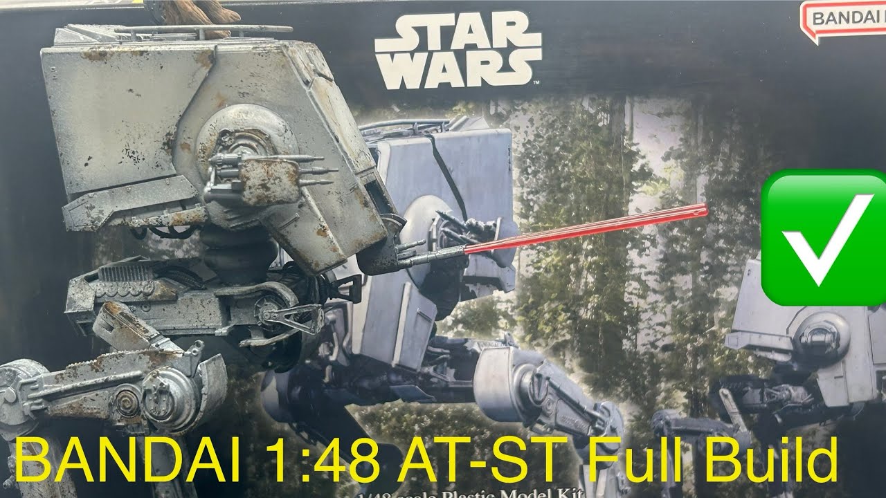 Building & Weathering a Realistic AT-ST Walker | Bandai 1:48 Star Wars