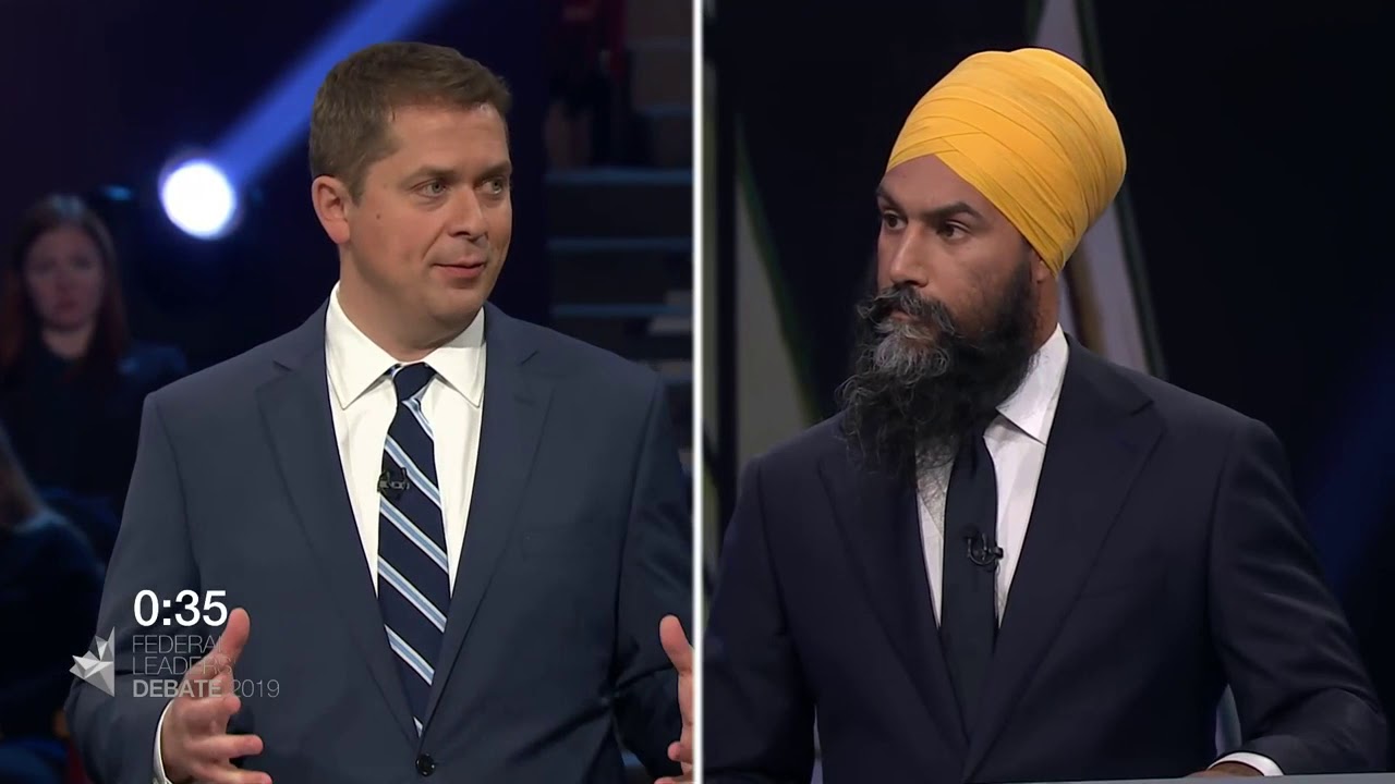 Andrew Scheer debates Jagmeet Singh about First Nations consent for new pipelines