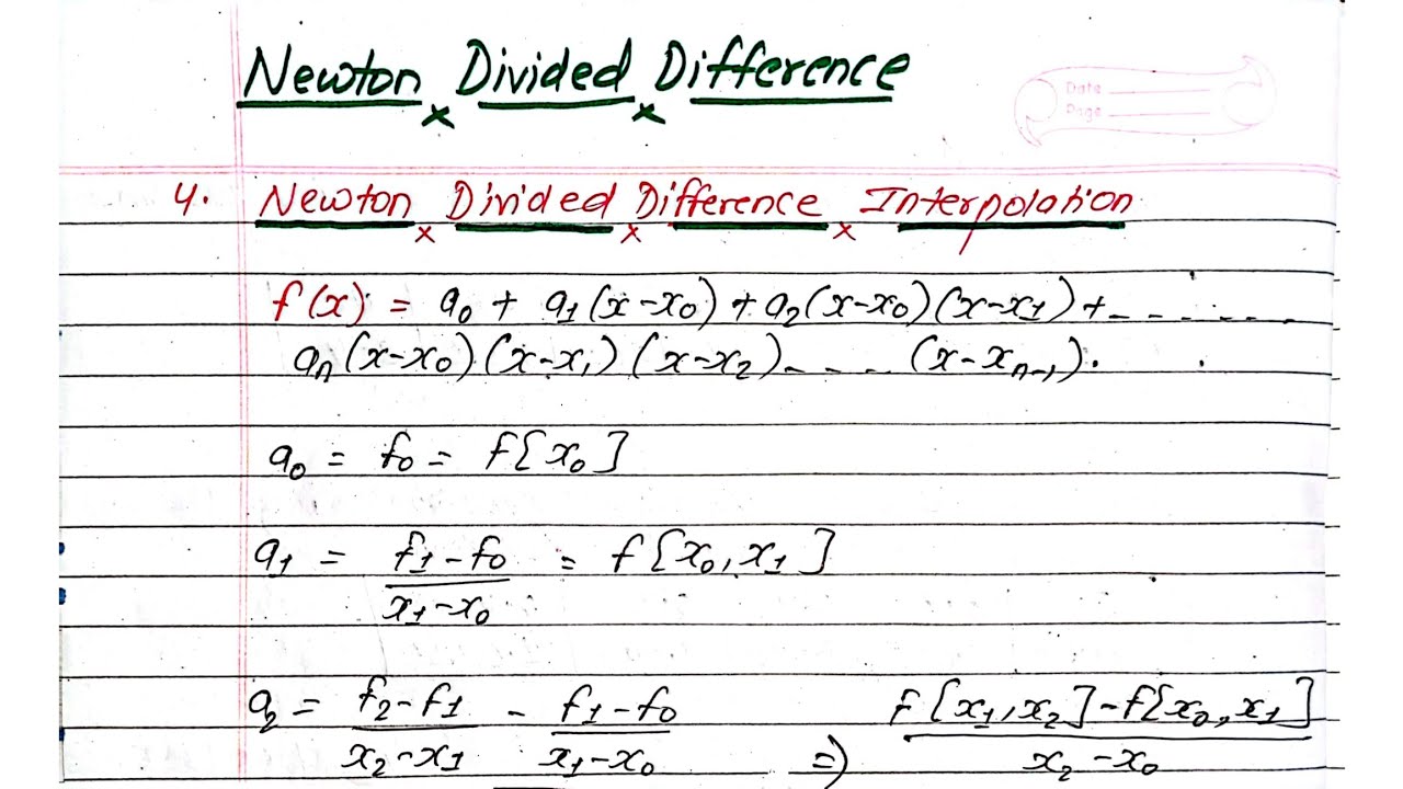 Unit:3 | Curve Fitting | Newton Divided Difference | Prashant YT | Numerical Method | BE Civil |