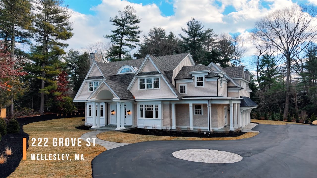Wellesley Luxury Home Tour | New Construction Estate in Dana Hall on Over an Acre
