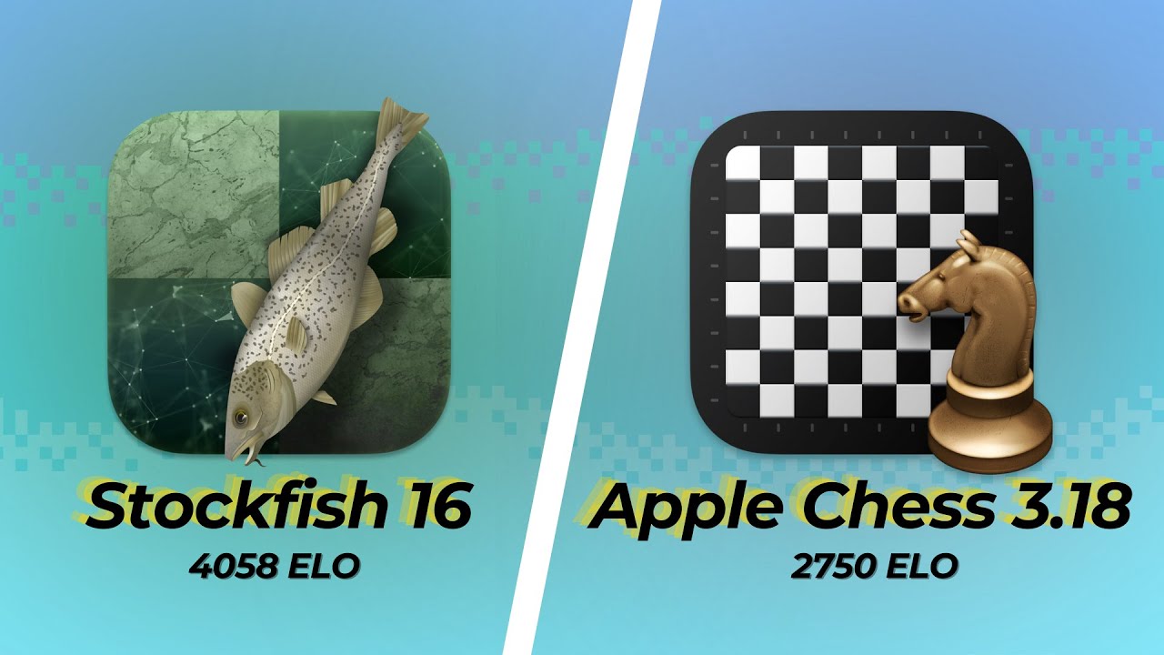Stockfish 16.1 vs Apple Chess 3.18, Happy Int. Chess Day!!!