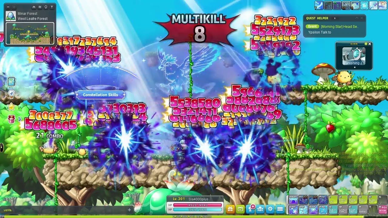 MapleStory Sia Astelle Skills - 1st job - 5th job