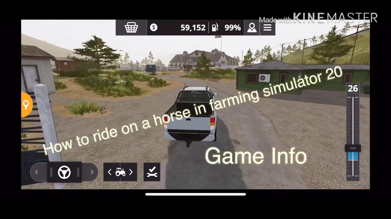 How to ride horse in farming simulator 20