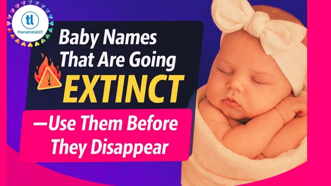 Baby Names That Are Going EXTINCT — Use Them Before They Disappear”