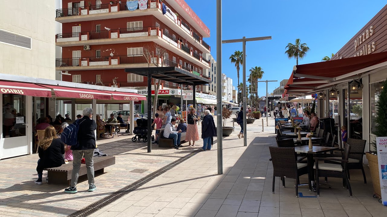 Cala Millor im Glanz der Sonne Mallorca Aktuell Rundgang Strandpromenade, Beach walk / Einkaufsmeile