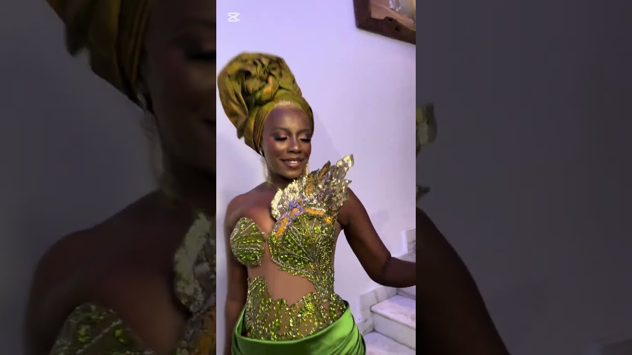 Ada Karl shows up in style #JP2025 #Adakarl #owambesweetlook #wedding #africanwedding