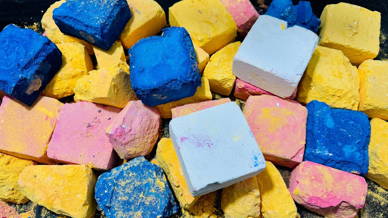 HB🎉 | CC Dyed Chalk ASMR Crush | Oddly Satisfying ASMR
