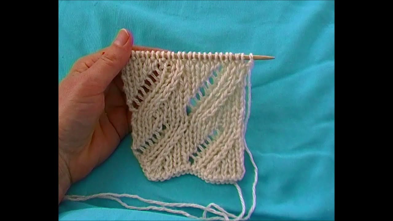 Schemi a maglia e come leggerli  - Punto piccole diagonali traforate
