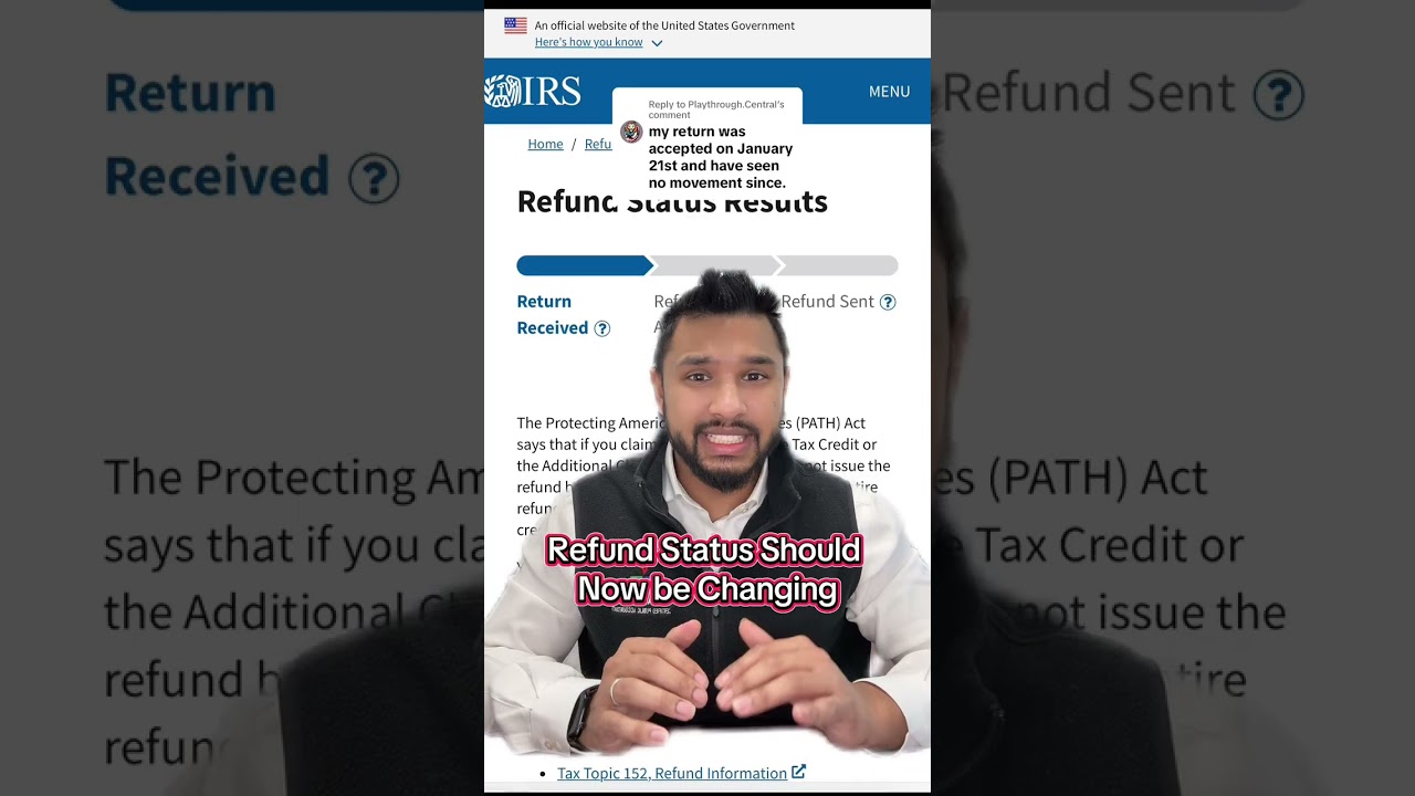 Refund Status Should Now Be Changing #refund #irs #taxreturn #taxseason #taxes #cpa #taxnews