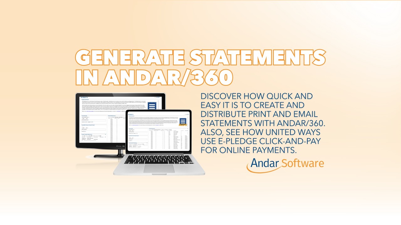 How to Generate Print and Email Statements in Andar/360