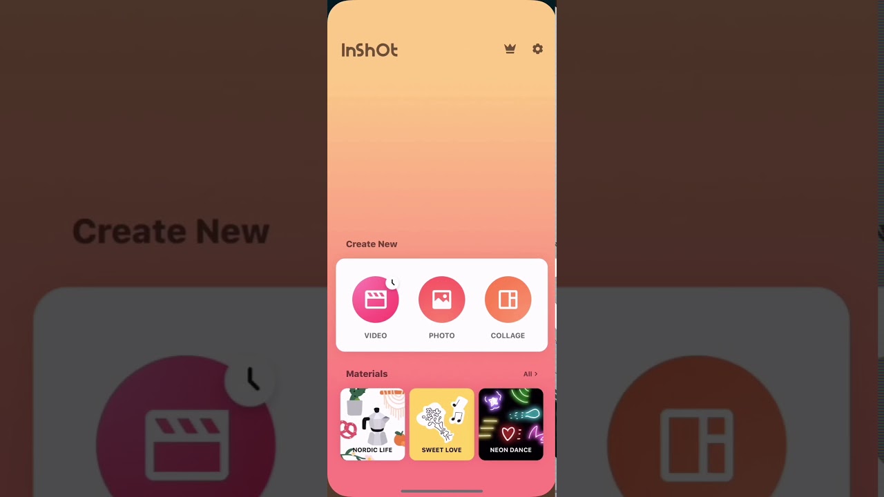 עריכת סרטונים עם inshot