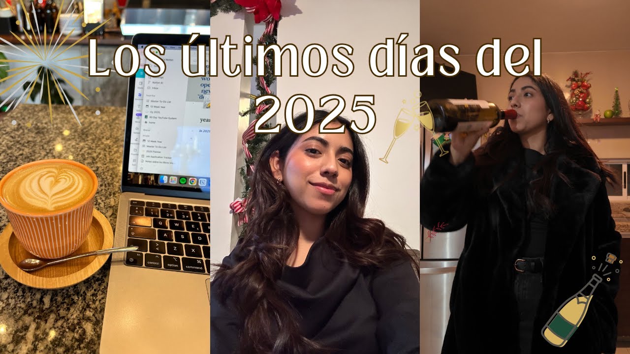 los últimos días del año: preparándome para el 2026 + mi rutina de skincare 🥂
