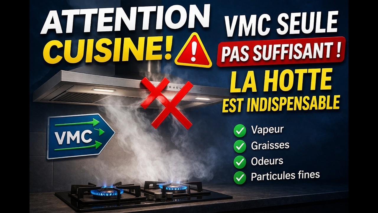 Comment utiliser et entretenir sa hotte de cuisine #hotte #vmc  #santé #cuisine