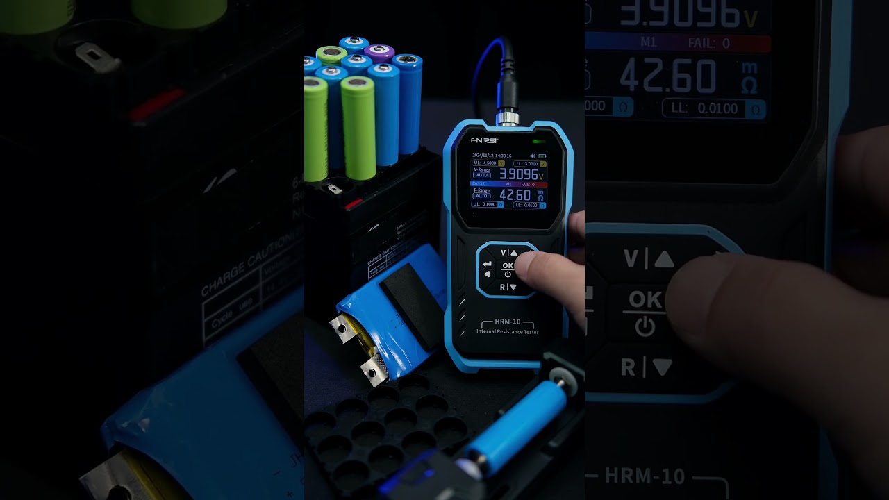 FNIRSI HRM-10 100V 200Ω  Full tutorial！Quickly identify high-quality batteries！