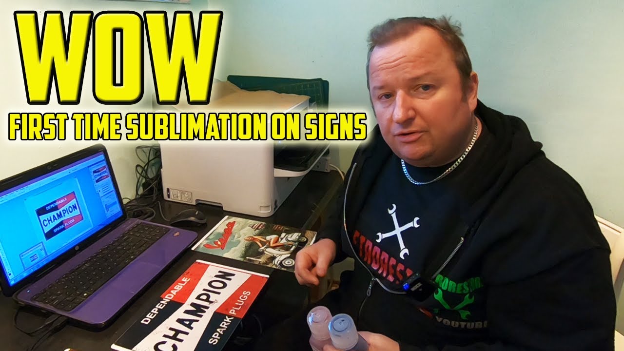 WOW Sublimation For The First Time On Aluminium Metal Signs