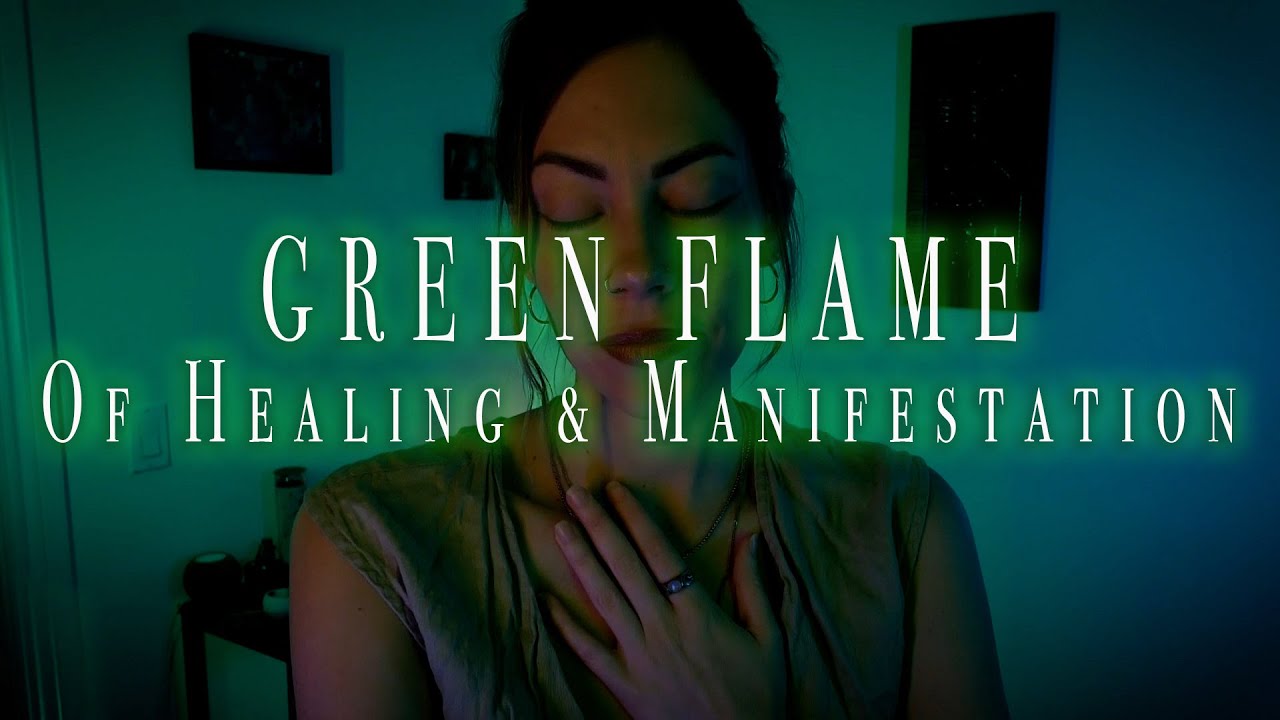 Green Flame of Healing & Manifestation | Reiki with ASMR | Travel to Healing Temples