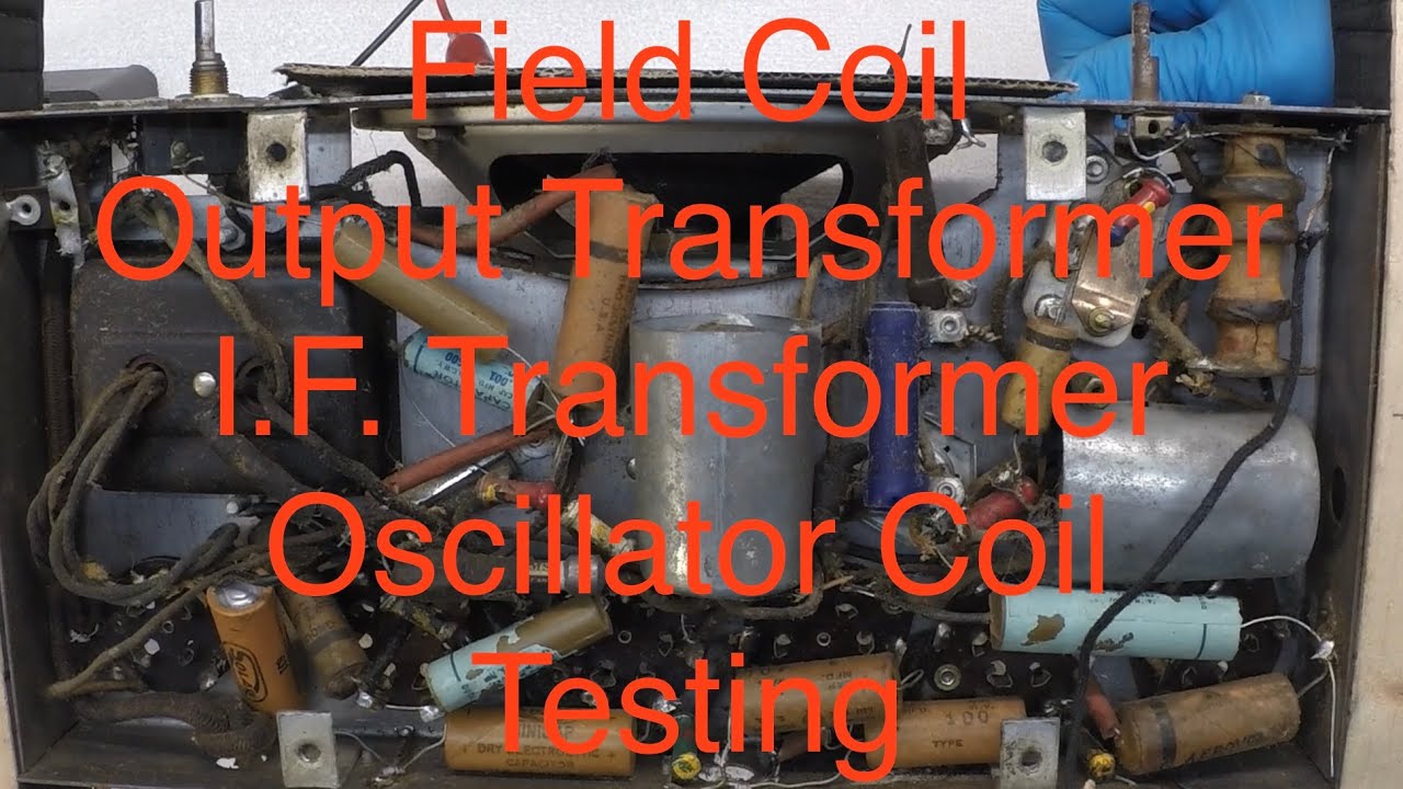 Zenith 707 - Field Coil, Output, I.F., Oscillator Transformer Testing