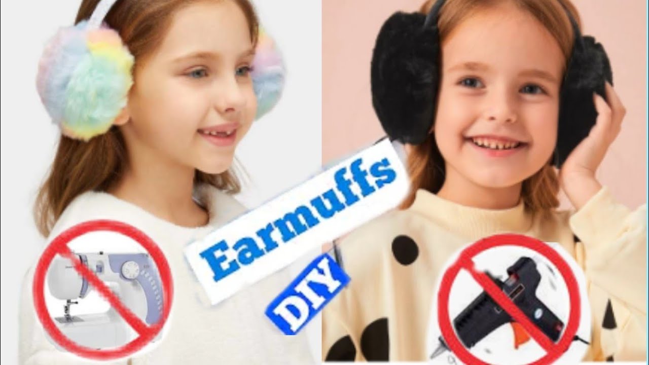 Diy how to make a ear muffs without any glue gun and other things at home easily.