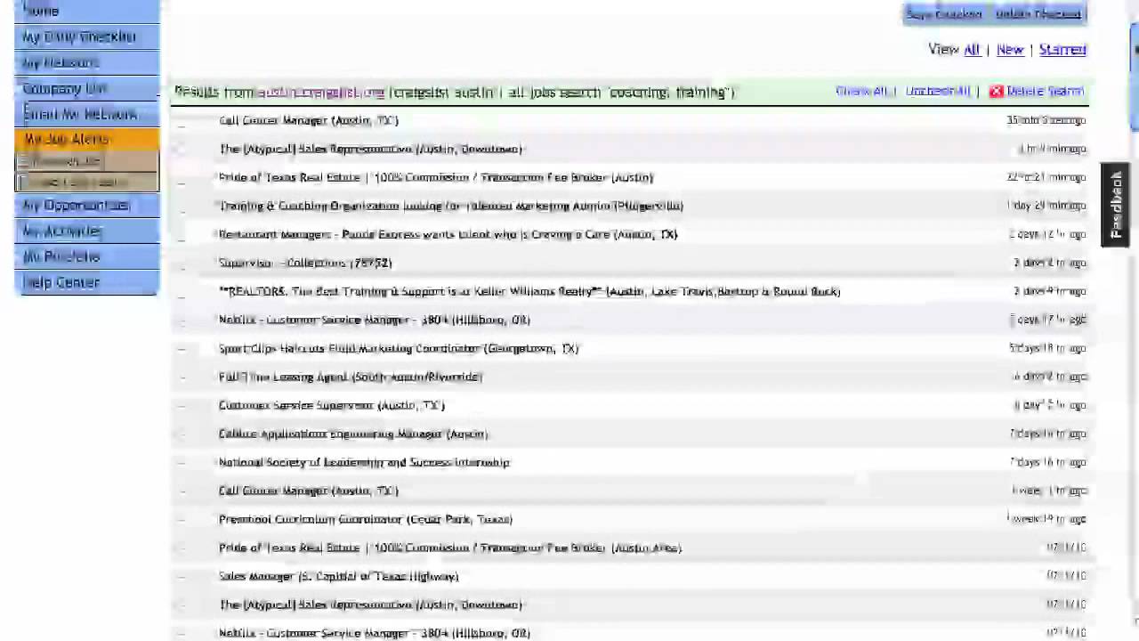 JobCannon - Deleting Job Alert Sources