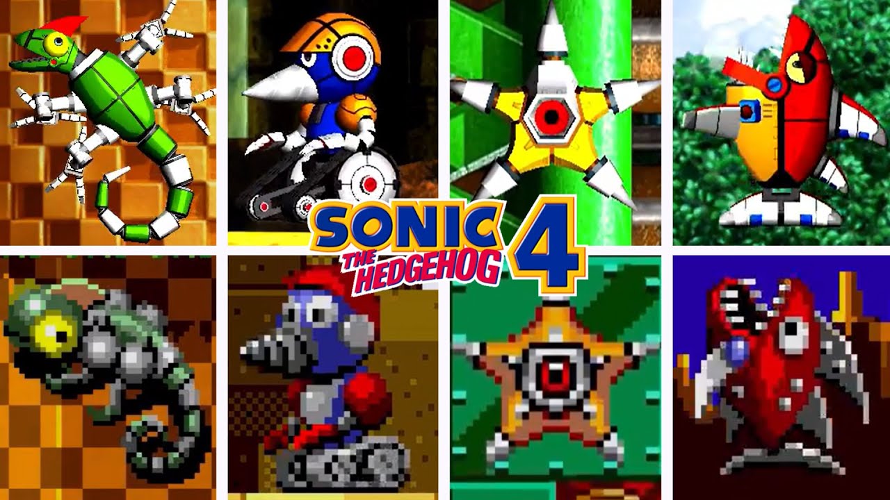 SONIC THE HEDGEHOG 4 - All Enemy Origins
