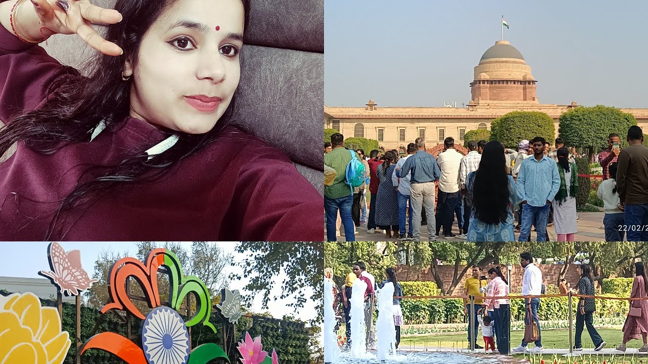आखिर क्यों गयी मै राष्ट्रपति भवन🌟Dekhne || must visit place || delhitourism ||amrit udyan|| delhi ||