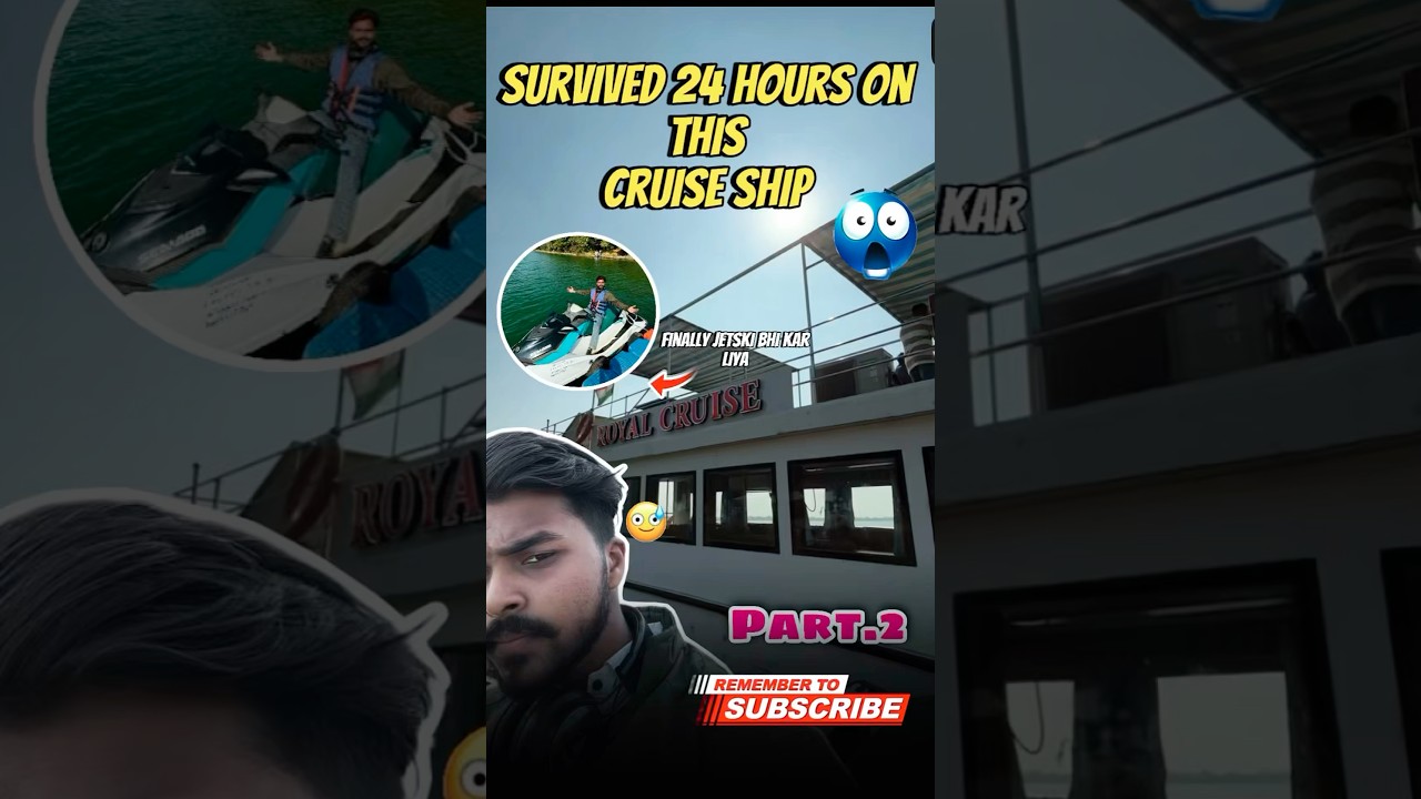 Can I survive 24 hours in this cruise ship 🤯💀 