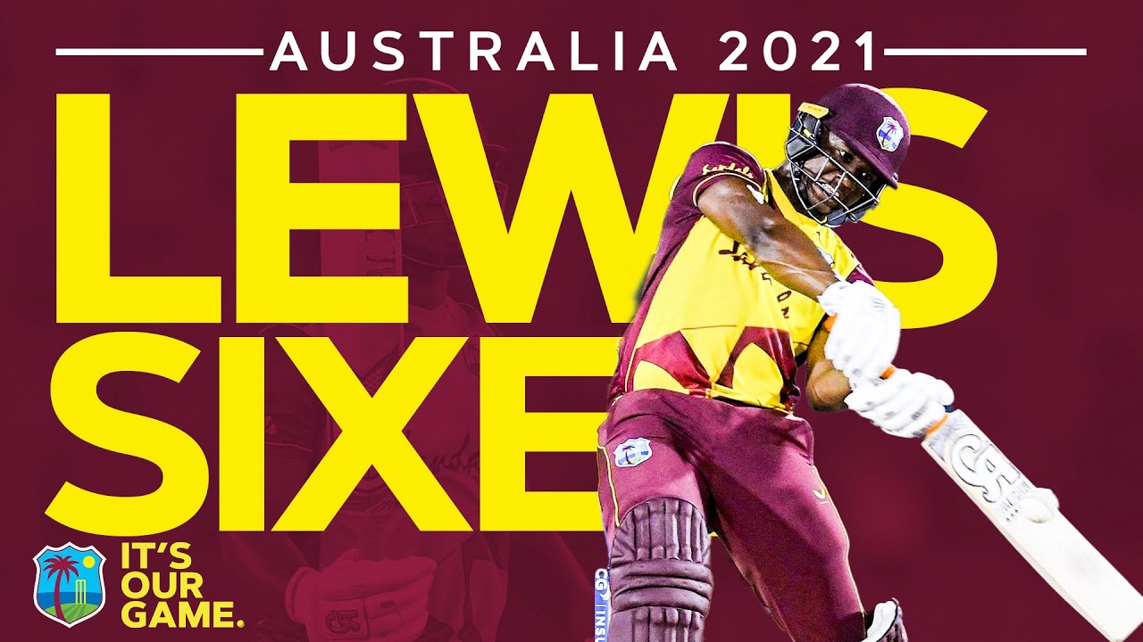Evin Lewis Smashes FOUR Sixes in FOUR Balls! | West Indies vs Australia 2021