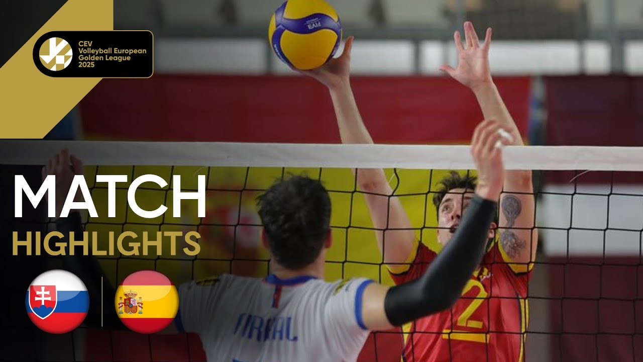 Highlights | Slovakia vs. Spain - CEV Volleyball European Golden League 2025 | Men