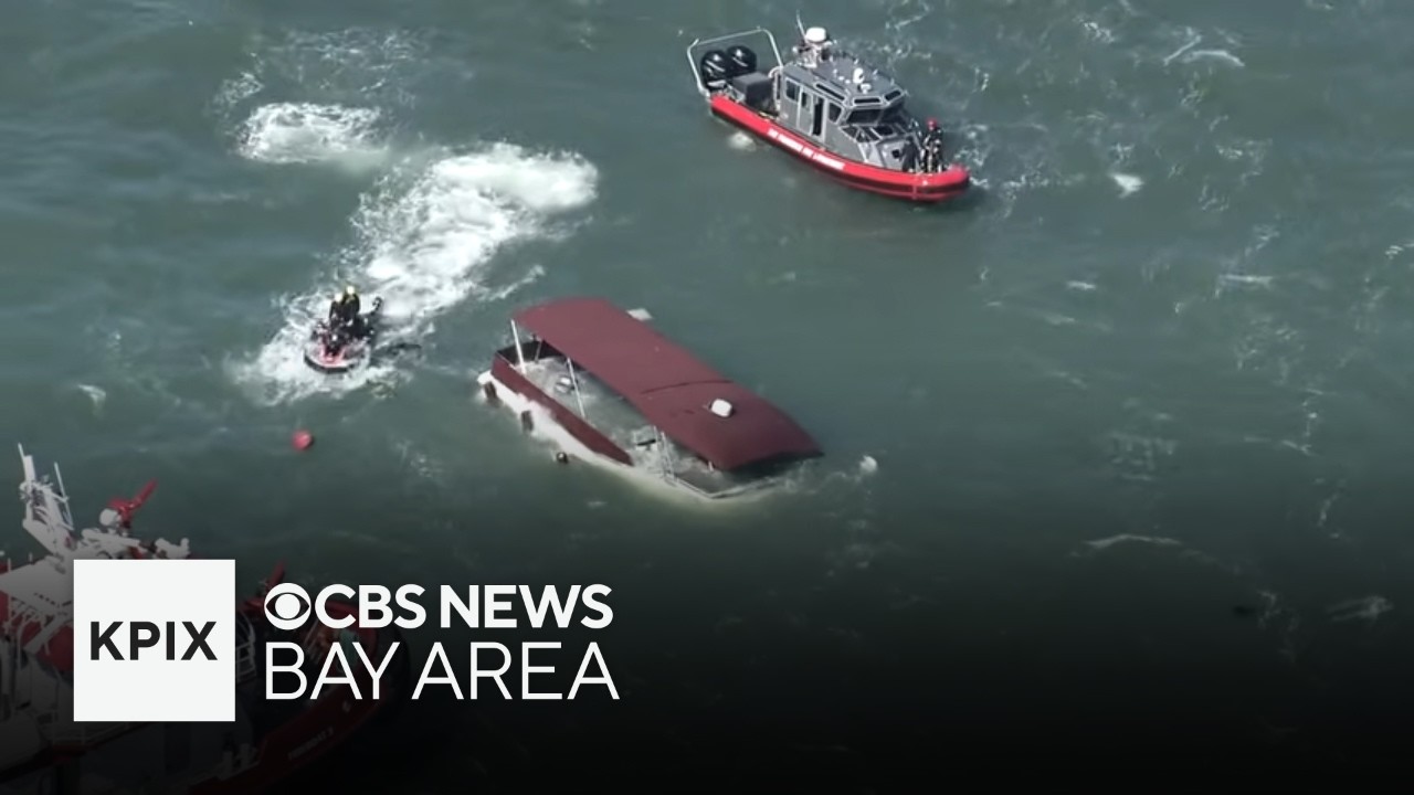 Boat sinks near Alcatraz in San Francisco Bay; 17 rescued, search underway for others