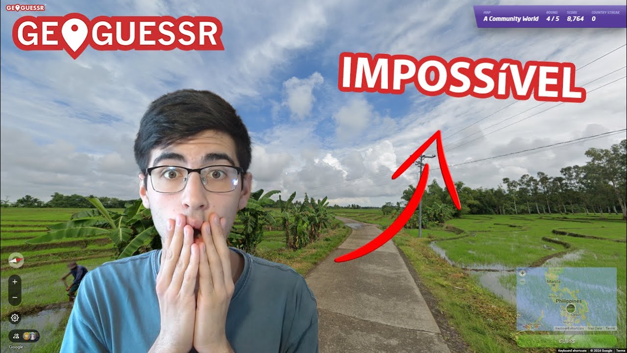 Joguei GeoGuessr no Modo MAIS DIFÍCIL (NMPZ 10 SEGUNDOS)