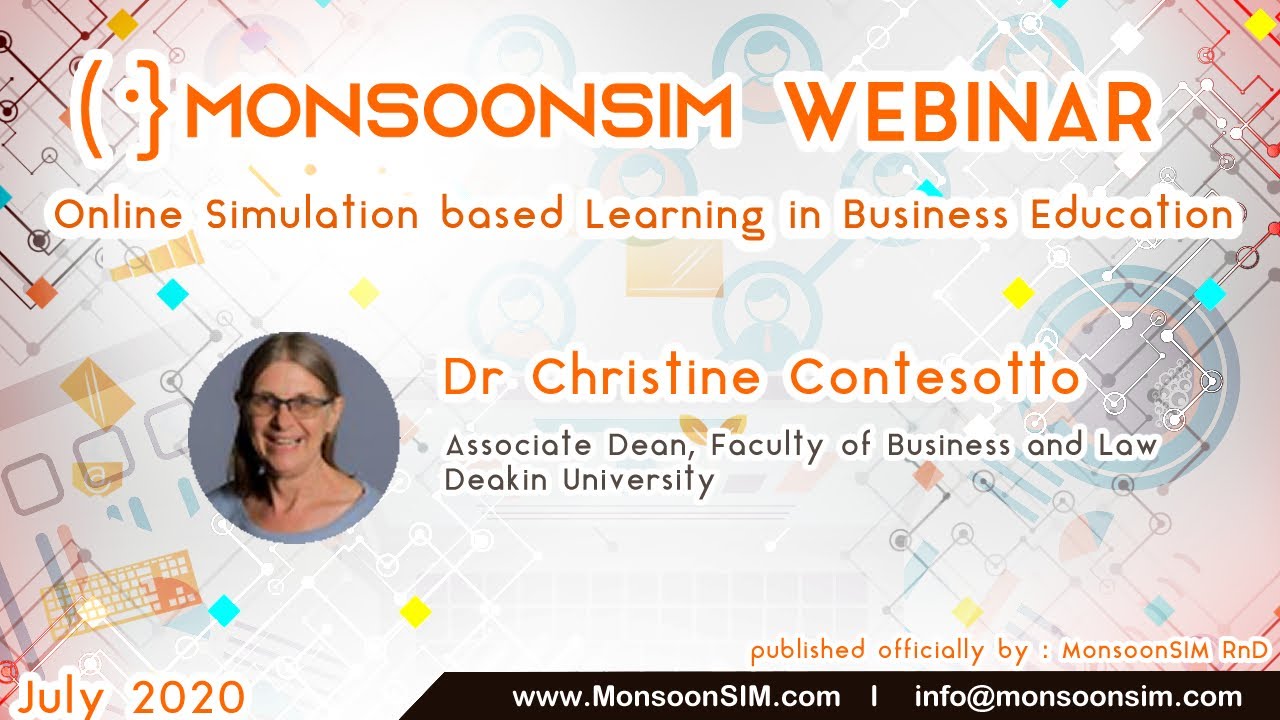 Teaching and assessment: MonsoonSIM Business Simulation Game - Dr Christine Contessotto (Webinar)