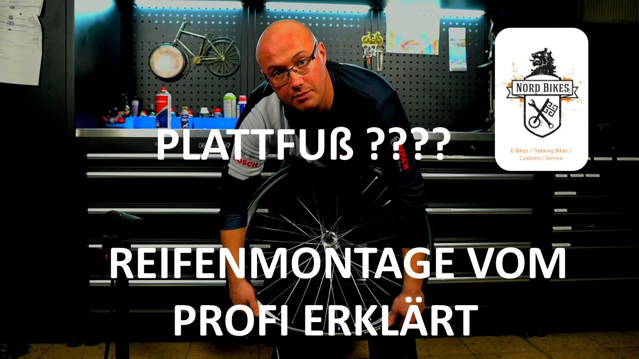 Reifen und Schlauch montieren am schwierigen Beispiel. Schmaler Marathon Plus, so geht es !