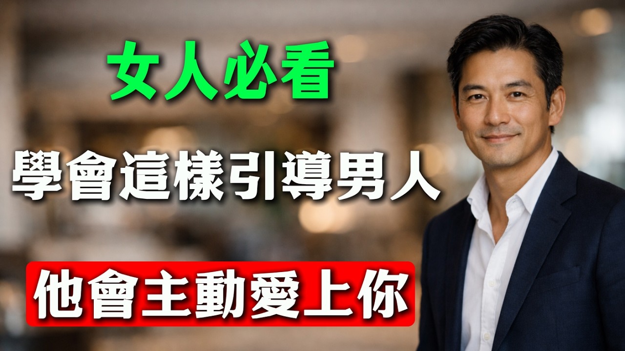 女人必看！學會這樣引導男人，他會主動愛上你！