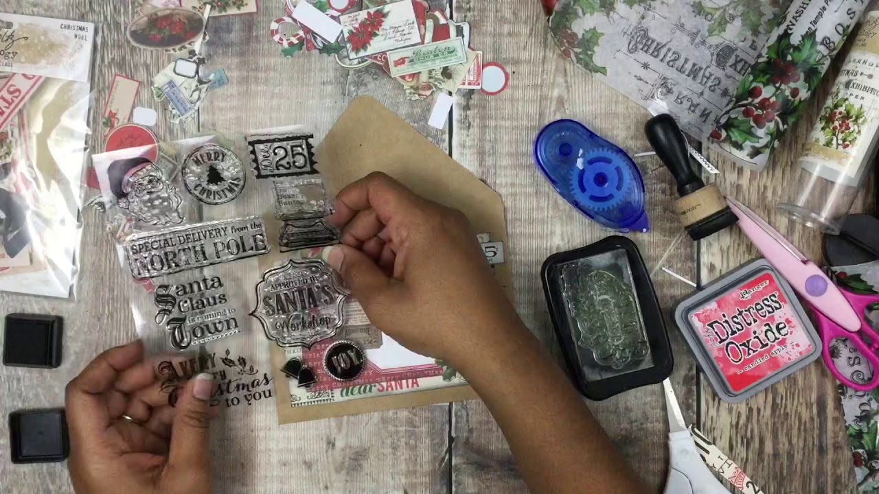Christmas Envelope Mail Art