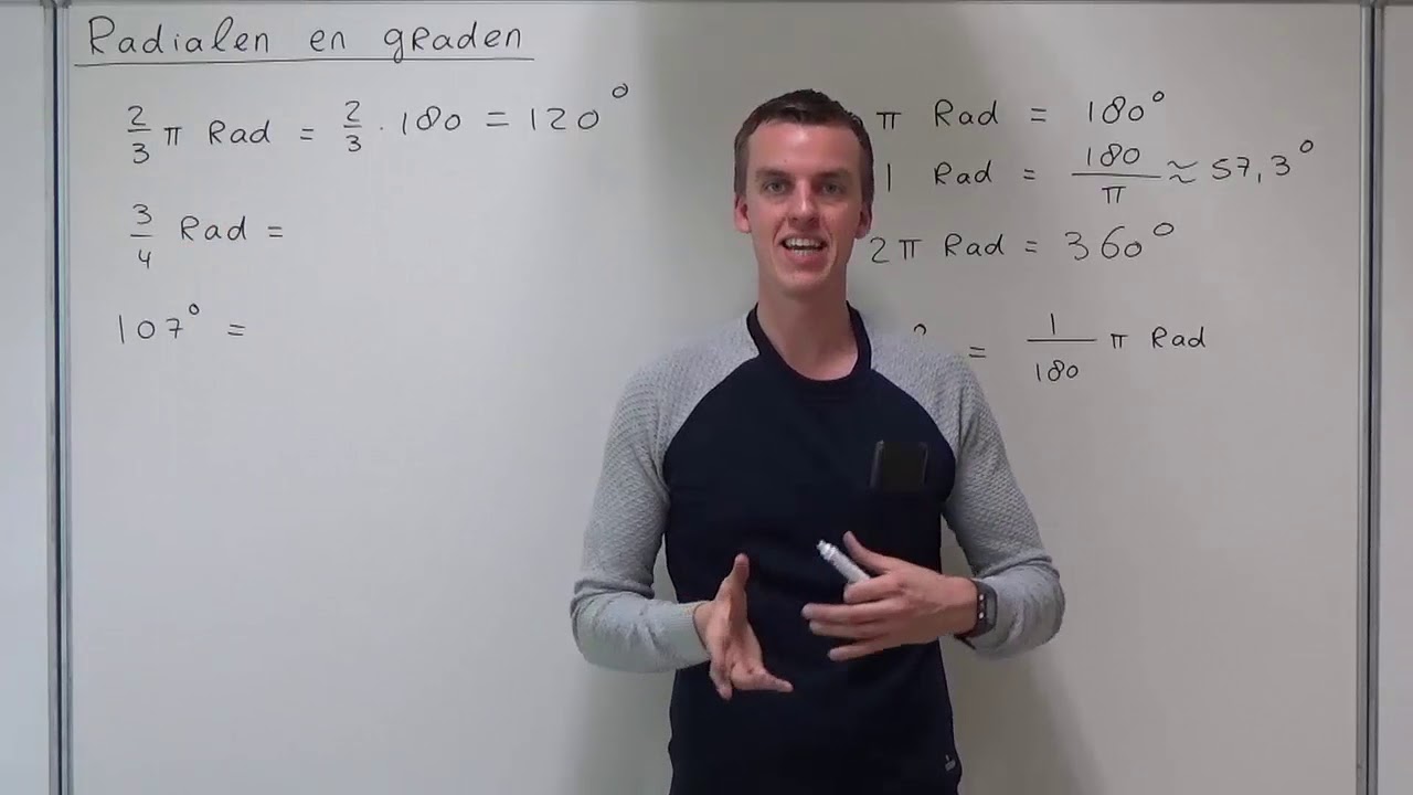 Radialen en graden (HAVO wiskunde B & VWO wiskunde B)
