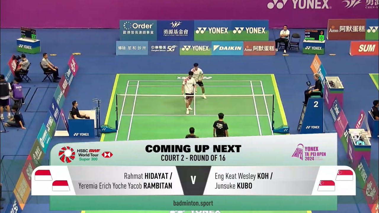 Rahmat Hidayat/Yeremia Rambitan (INA) vs Eng Keat Wesley Koh/Junsuke Kubo (SGP) | Taipei Open 2025