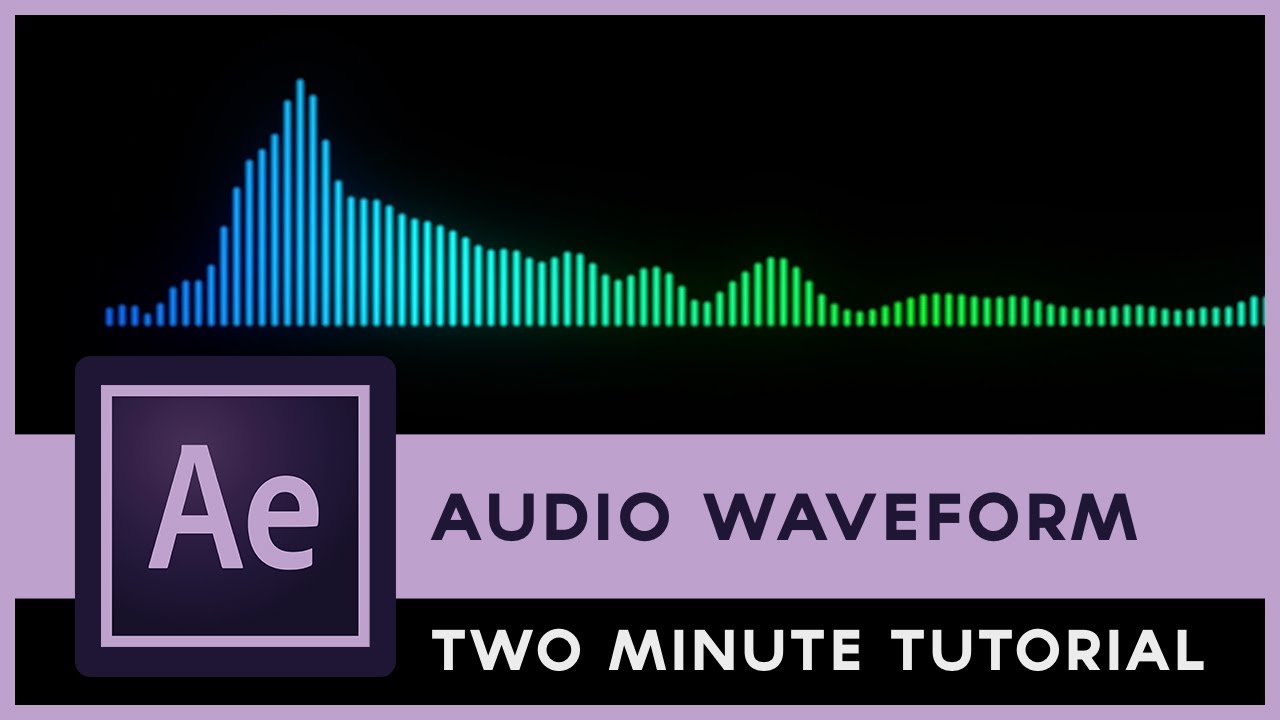 After Effects Audio Waveform Animation - Two Minute Tutorial