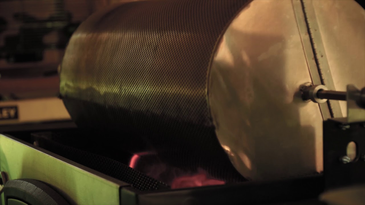 Rustic Wood Fire Coffee Bean Roasting