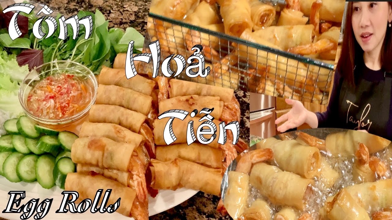 Tôm Hoả Tiễn -  Chả Giò Tôm Giòn Rụm Để Lâu Vẫn Giòn Ăn Hoài Không Ngán - Crispy Shrimp Spring Rolls