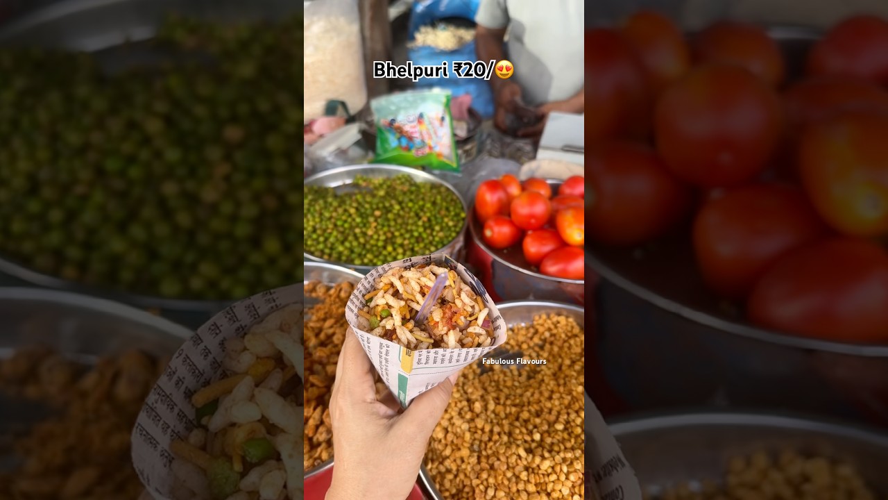 ₹20 Bhelpuri #shorts #bhelpuri #bhel #streetfood #viral #explore #peas #chickpeas #recipe #noida